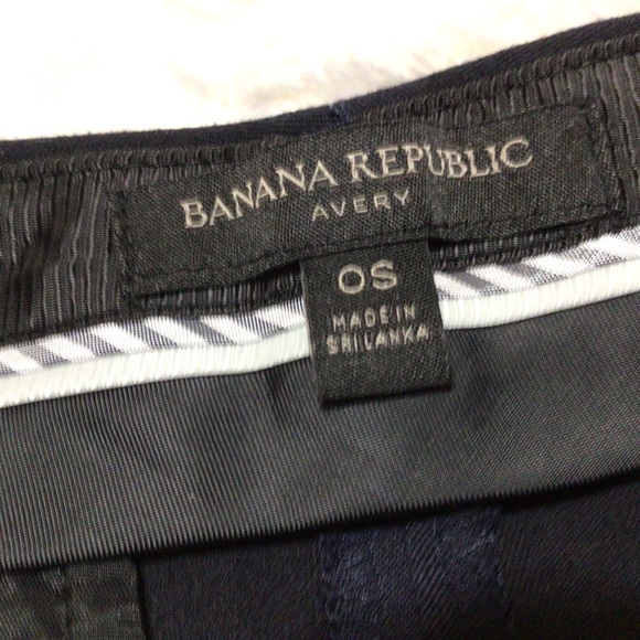 Banana Republic Avery Side Stripe Pants Blue Black - Picture 4 of 10
